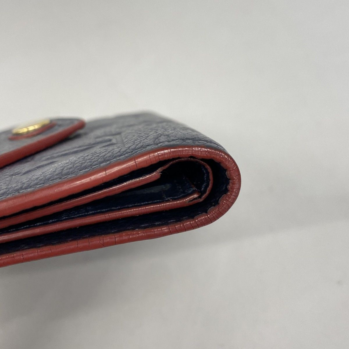 Louis Vuitton Trifold Wallet Monogram Empreinte Portefeuille Victorine Marine — view 6