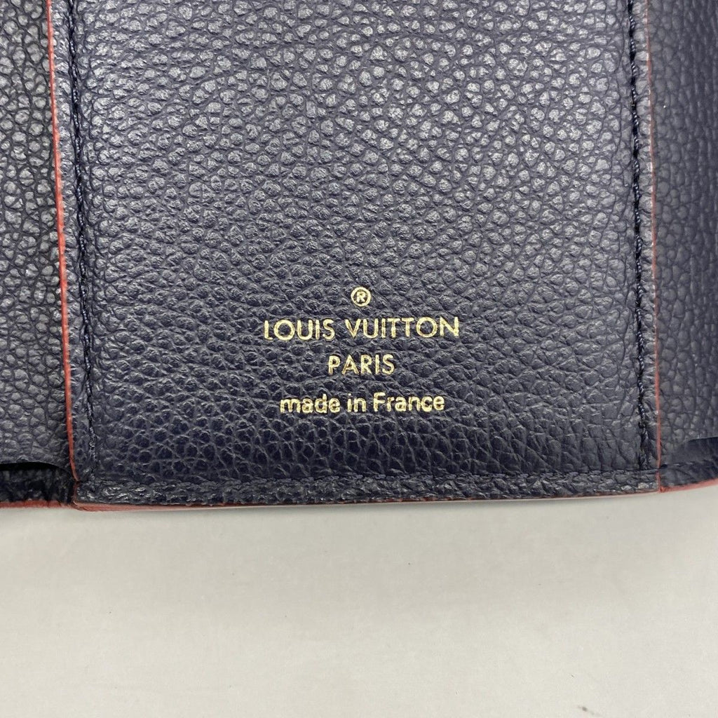 Louis Vuitton Trifold Wallet Monogram Empreinte Portefeuille Victorine Marine — view 4