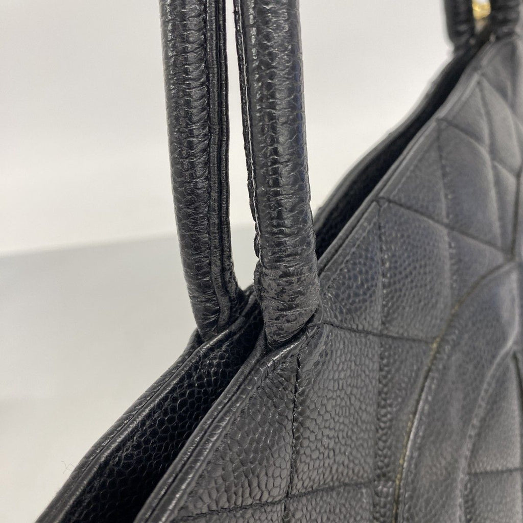 Chanel Tote Reissue Caviar Leather Black Gold — view 7