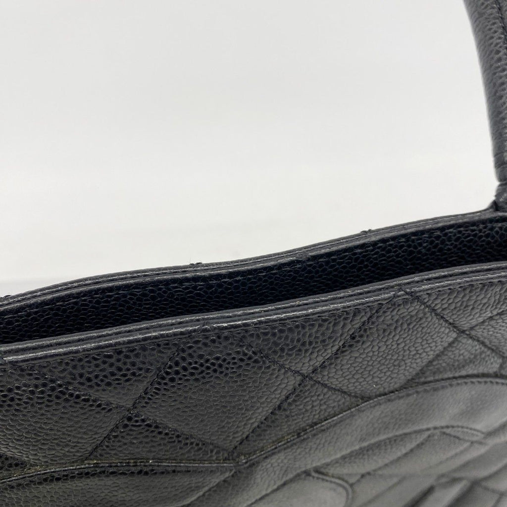 Chanel Tote Reissue Caviar Leather Black Gold — view 9