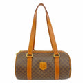 Celine Handbag Macadam Brown Gold