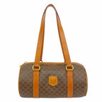Celine Handbag Macadam Brown Gold