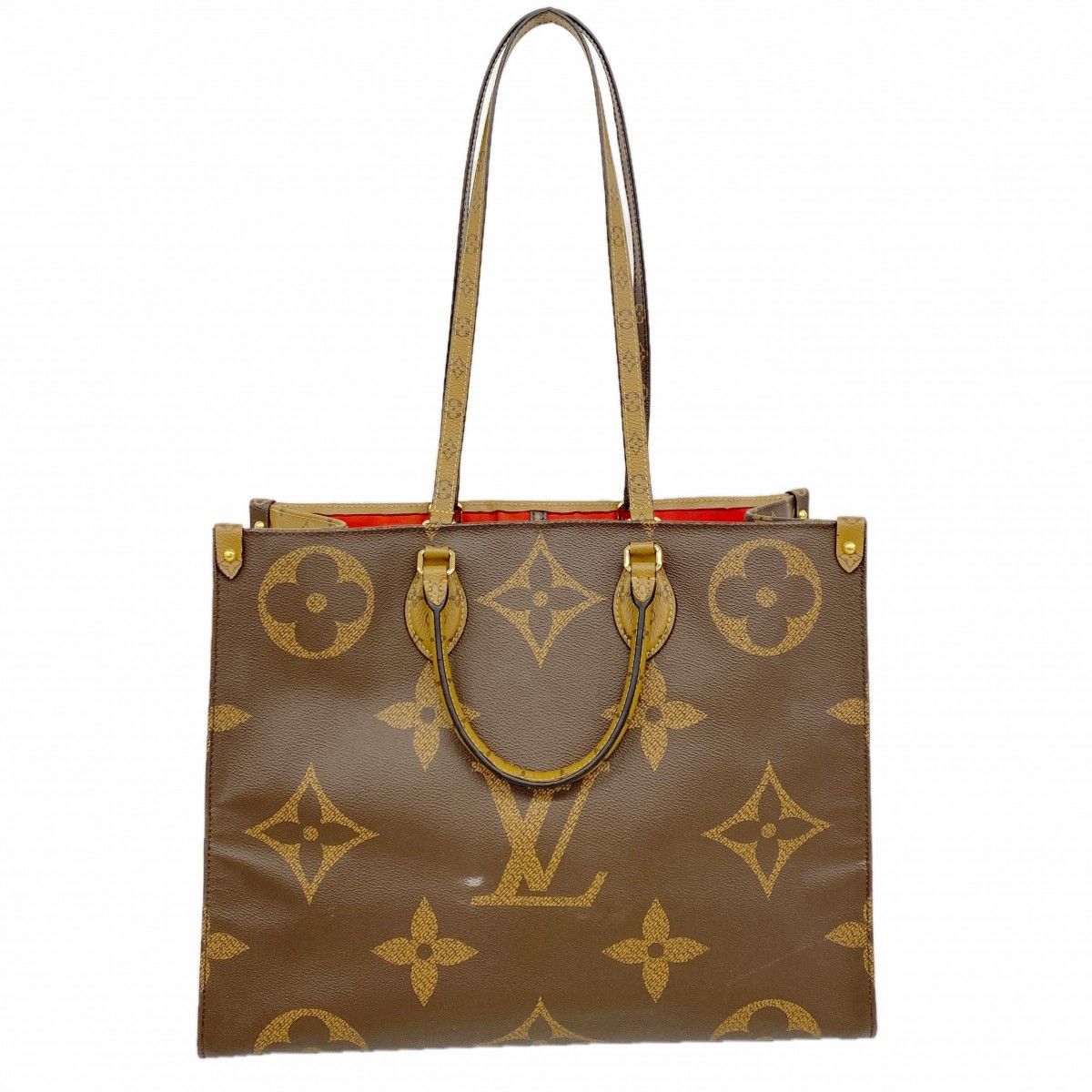 Louis Vuitton Tote Monogram Giant Reverse On The Go GM Brown 2-Way
