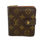 Louis Vuitton Wallet Monogram Compact Zip Brown