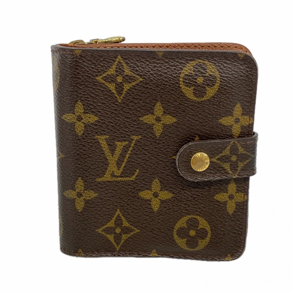 Louis Vuitton Wallet Monogram Compact Zip Brown