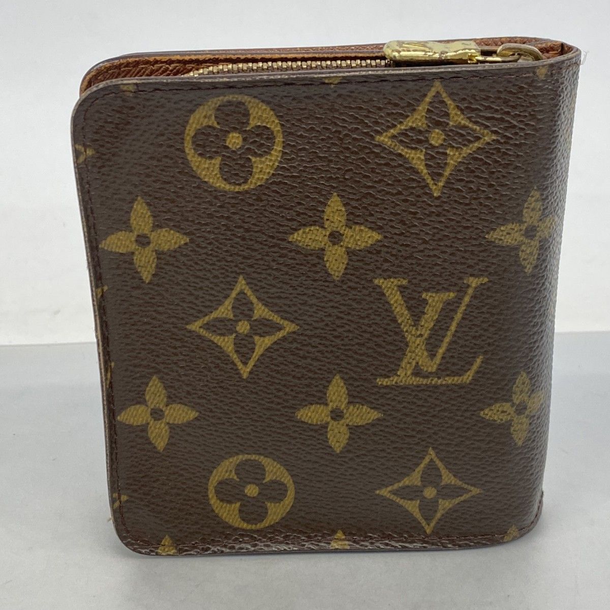 Louis Vuitton Wallet Monogram Compact Zip Brown — view 9