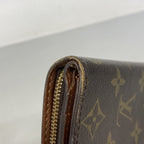 Louis Vuitton Wallet Monogram Compact Zip Brown — view 6