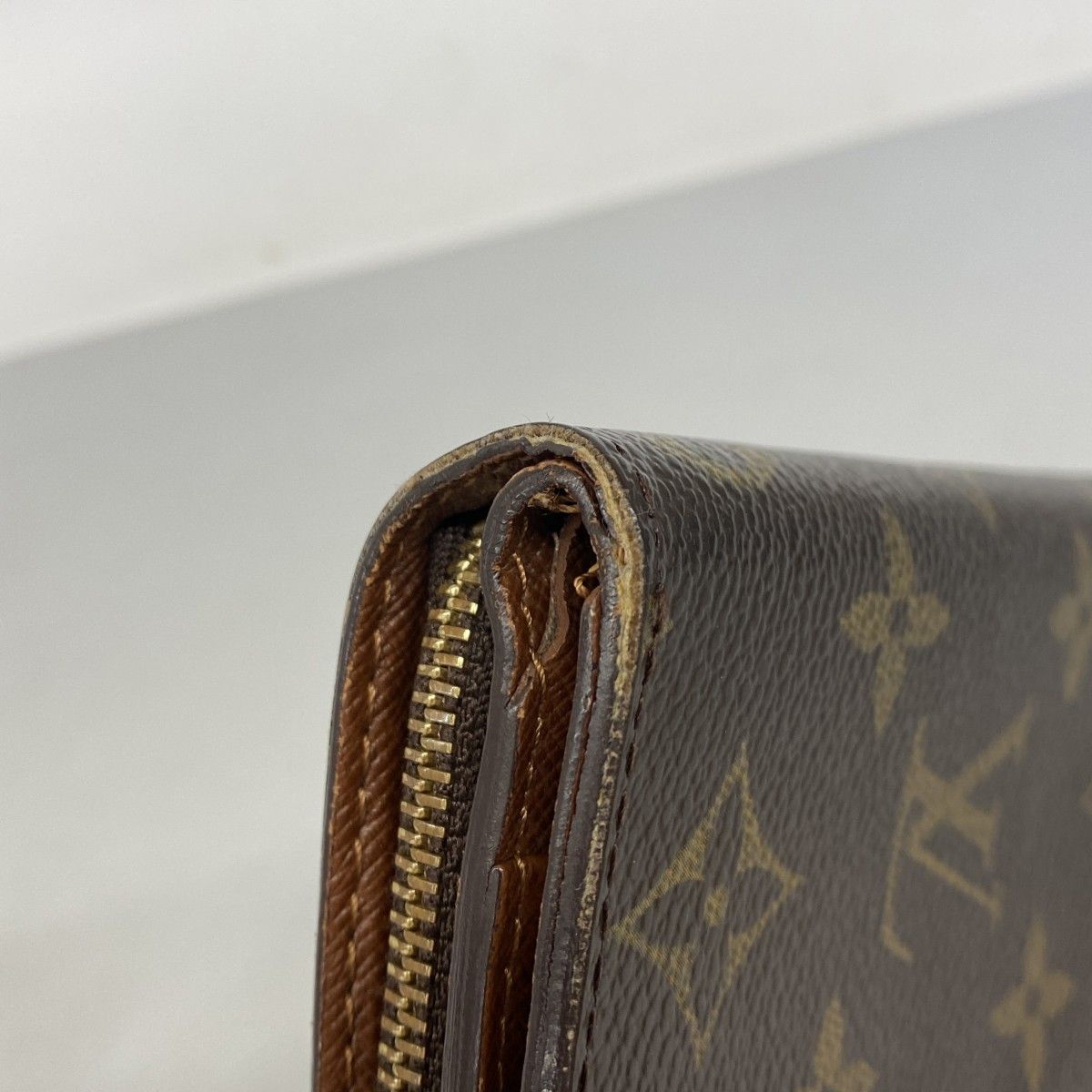 Louis Vuitton Wallet Monogram Compact Zip Brown — view 6