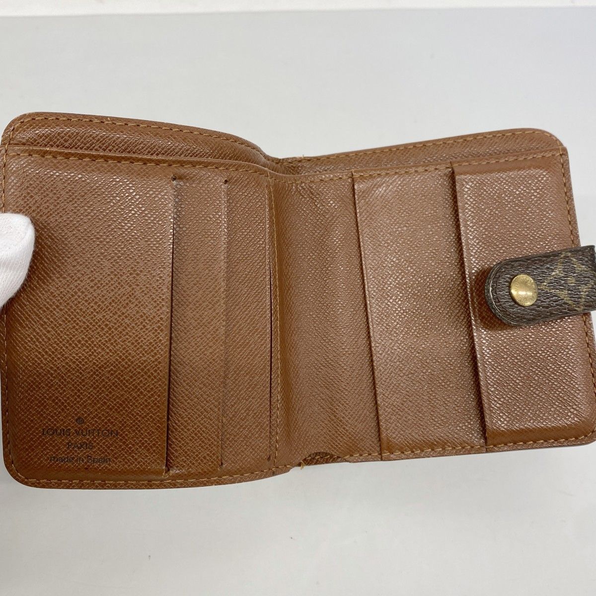 Louis Vuitton Wallet Monogram Compact Zip Brown — view 3