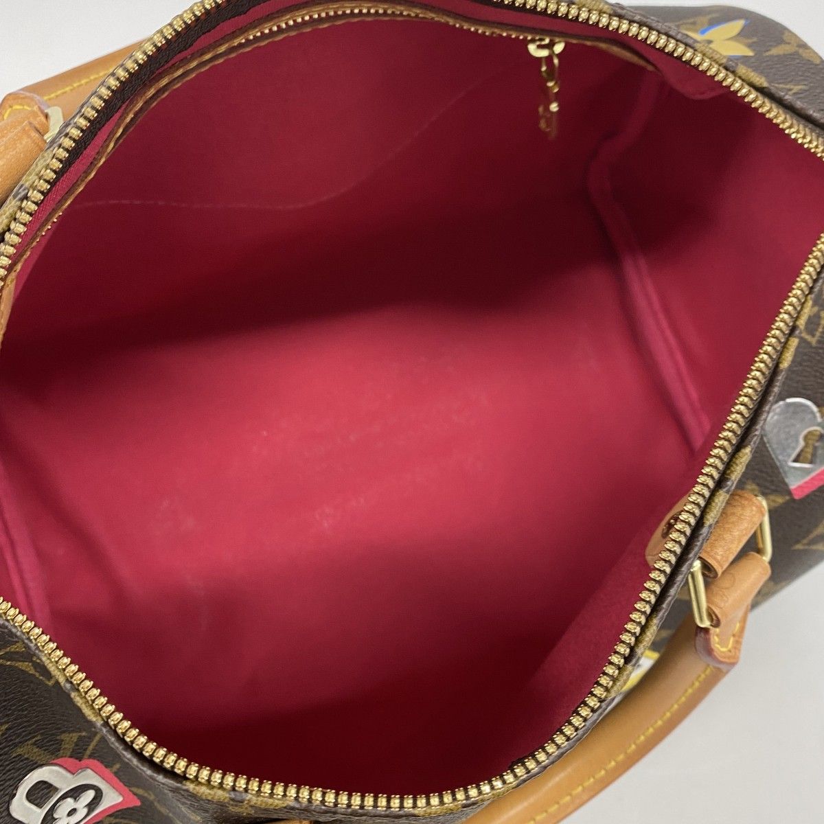 Louis Vuitton Handbag Monogram Love Lock Speedy Bandouliere 30 Brown 2-Way — view 4