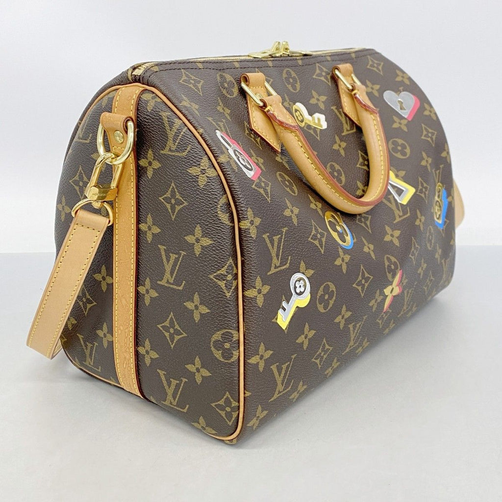 Louis Vuitton Handbag Monogram Love Lock Speedy Bandouliere 30 Brown 2-Way — view 2