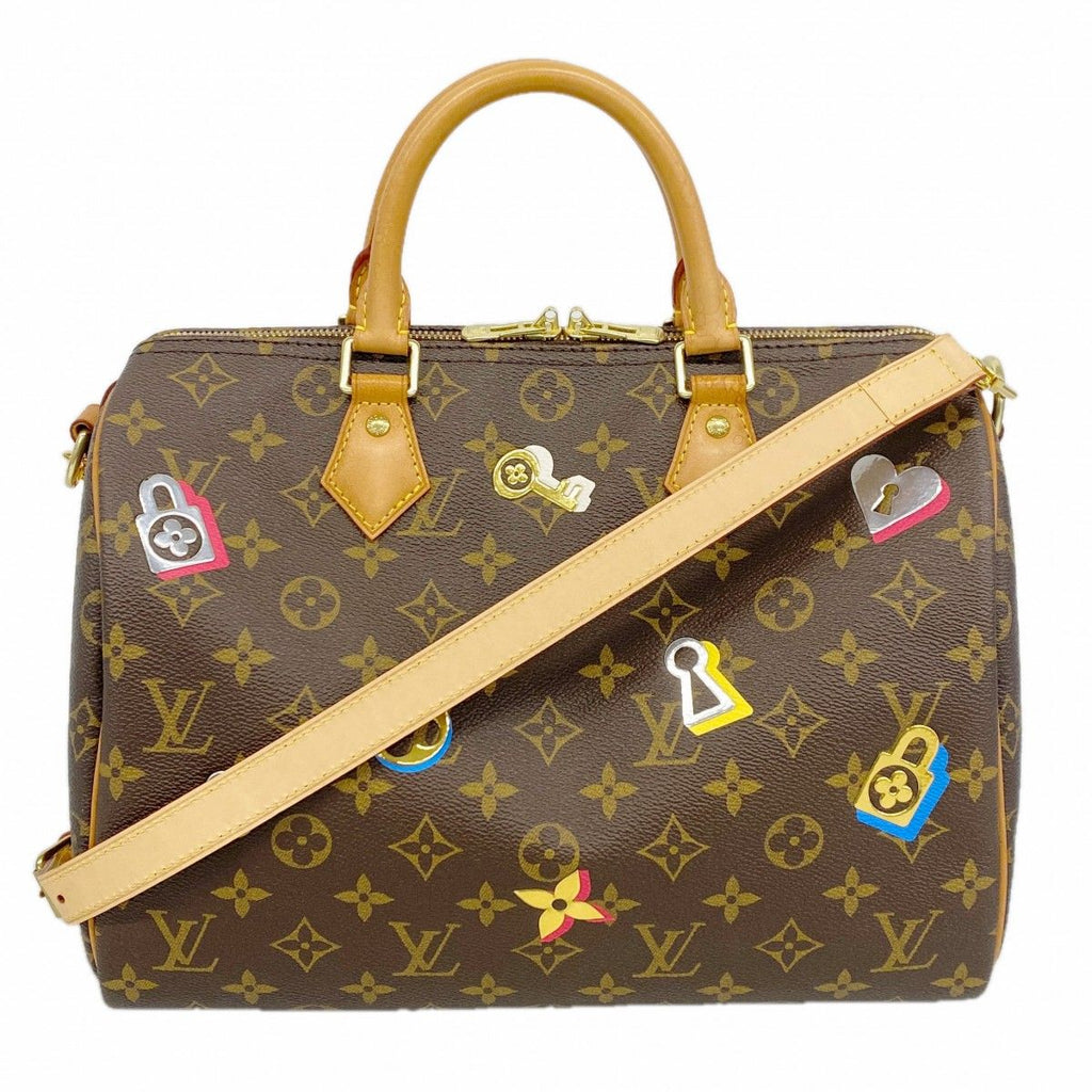 Louis Vuitton Handbag Monogram Love Lock Speedy Bandouliere 30 Brown 2-Way