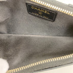 Chanel Wallet Camellia Caviar Leather Black Champagne Gold — view 3
