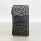 Chanel Wallet Camellia Caviar Leather Black Champagne Gold — view 9