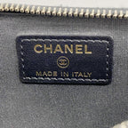Chanel Wallet Camellia Caviar Leather Black Champagne Gold — view 4