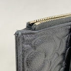 Chanel Wallet Camellia Caviar Leather Black Champagne Gold — view 6