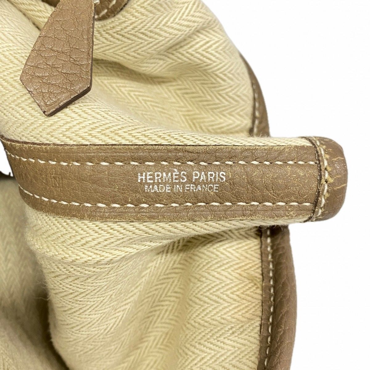 Hermes Tote Garden Party TPM Negonda Etoupe Silver — view 5
