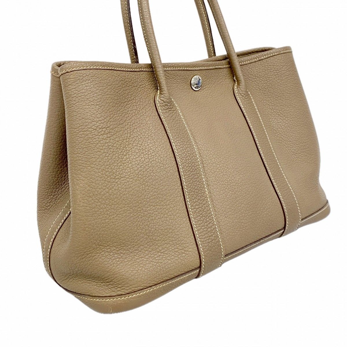 Hermes Tote Garden Party TPM Negonda Etoupe Silver — view 2