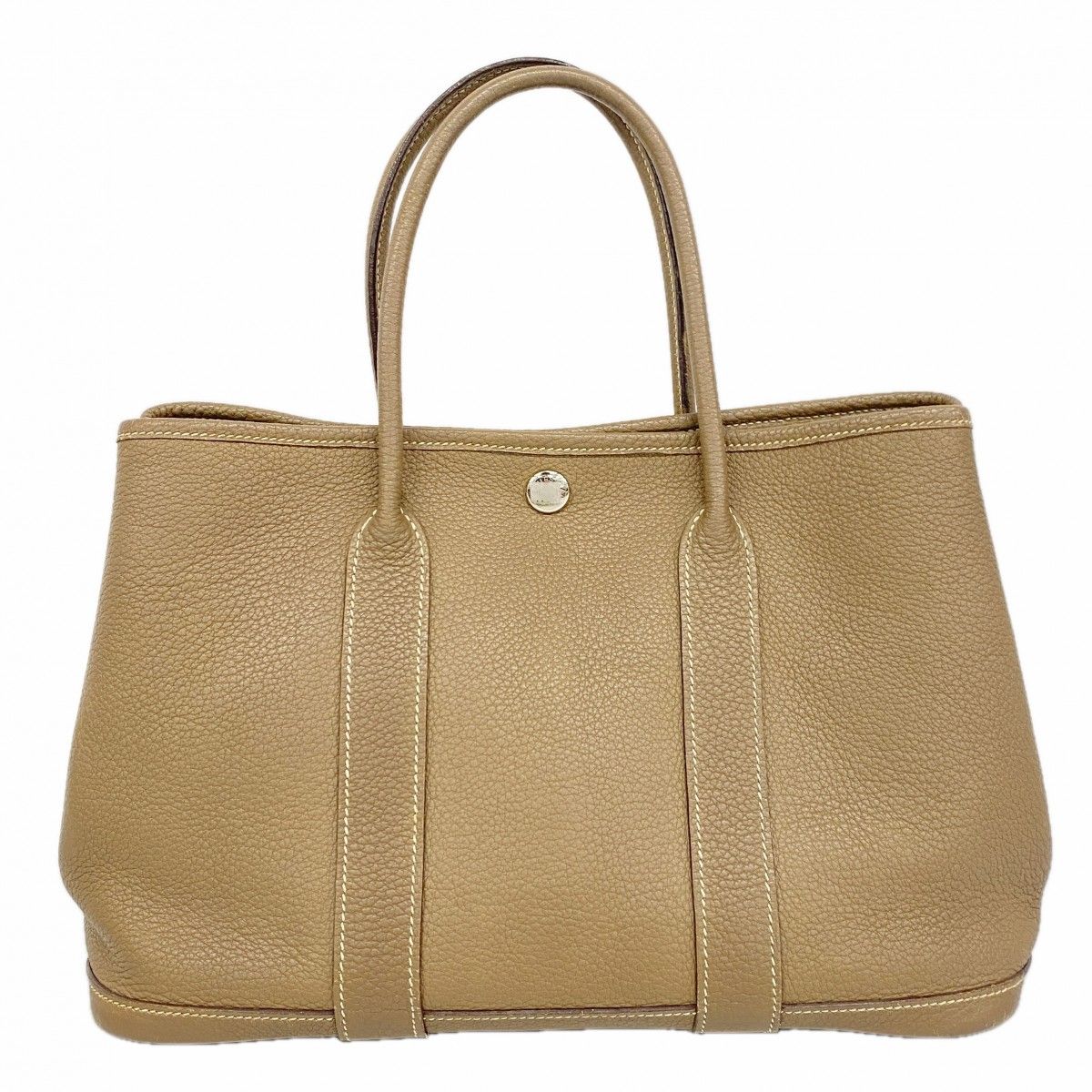 Hermes Tote Garden Party TPM Negonda Etoupe Silver