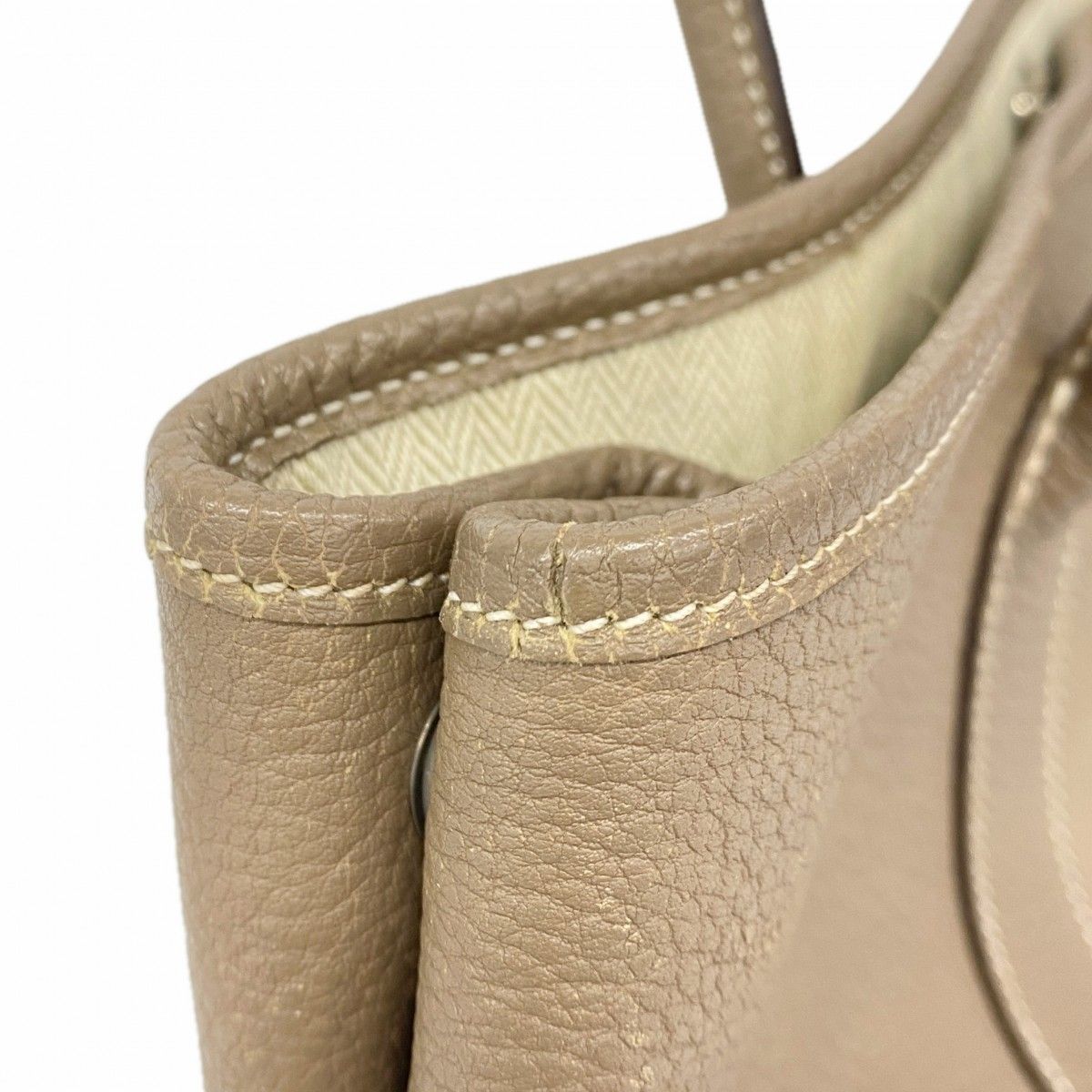 Hermes Tote Garden Party TPM Negonda Etoupe Silver — view 8