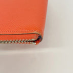 Hermes Wallet Azap Long Silk in Veau Rose Jaipur Silver — view 5