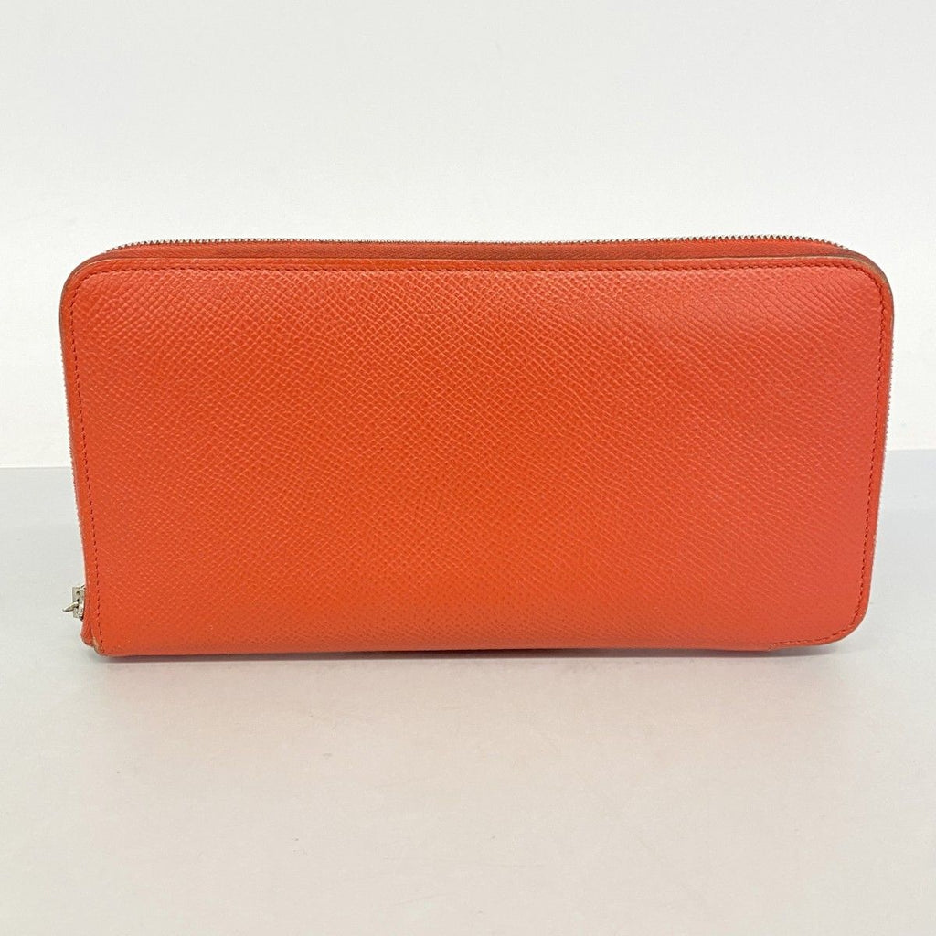 Hermes Wallet Azap Long Silk in Veau Rose Jaipur Silver — view 8