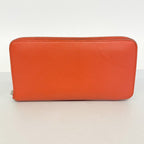 Hermes Wallet Azap Long Silk in Veau Rose Jaipur Silver — view 8
