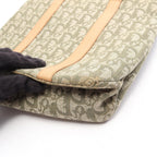 Dior Tote Trotter Green Beige Canvas Leather — view 5