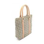 Dior Tote Trotter Green Beige Canvas Leather — view 2