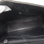 Chanel Shoulder Bag Quilted Cotton Black Silver — view 4
