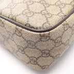 Gucci Shoulder Bag GG Supreme Beige Brown Canvas Leather — view 7