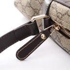 Gucci Shoulder Bag GG Supreme Beige Brown Canvas Leather — view 9