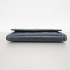 Chanel Wallet Boy Lambskin Navy Silver — view 2