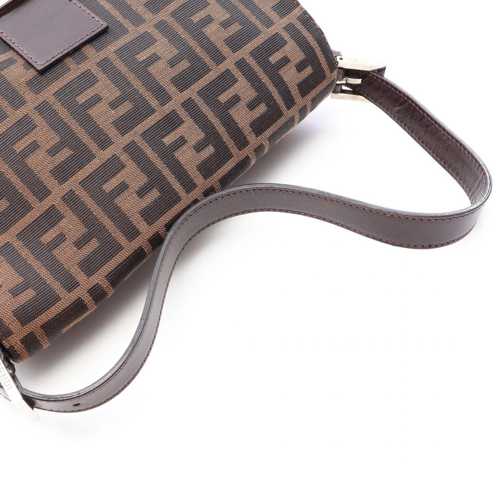 Fendi Shoulder Bag Mamma Bucket Brown Canvas Leather Zucca — view 5