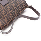 Fendi Shoulder Bag Mamma Bucket Brown Canvas Leather Zucca — view 5