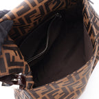 Fendi Shoulder Bag Mamma Bucket Brown Canvas Leather Zucca — view 3