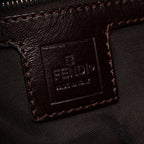 Fendi Shoulder Bag Mamma Bucket Brown Canvas Leather Zucca — view 4