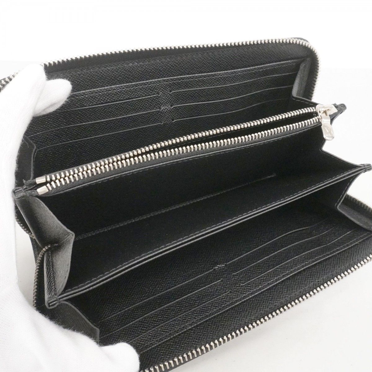 Louis Vuitton Wallet Epi Zippy Noir — view 3