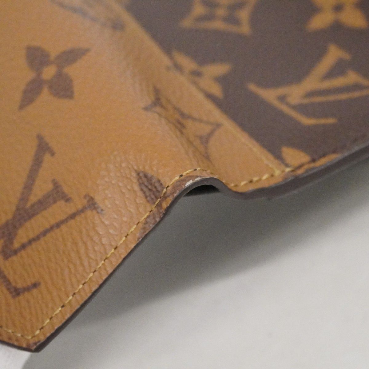 Louis Vuitton Trifold Wallet Monogram Reverse Portefeuille Victorine Brown — view 6