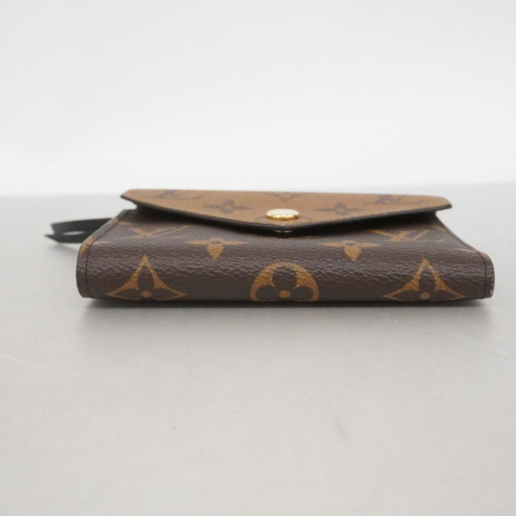 Louis Vuitton Trifold Wallet Monogram Reverse Portefeuille Victorine Brown — view 2