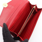 Fendi Bifold Wallet Is Red Leather — view 3