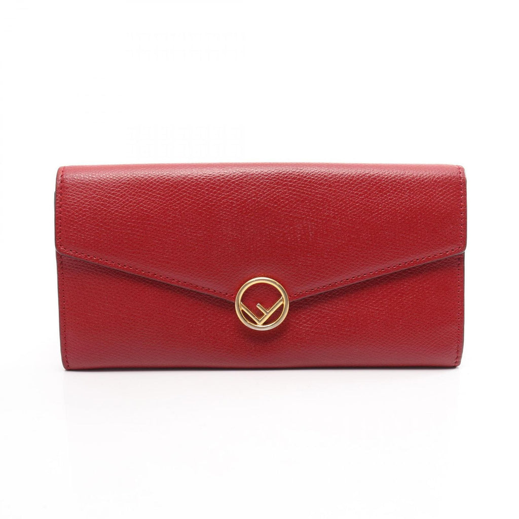 Fendi Bifold Wallet Is Red Leather