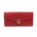 Fendi Bifold Wallet Is Red Leather