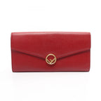 Fendi Bifold Wallet Is Red Leather
