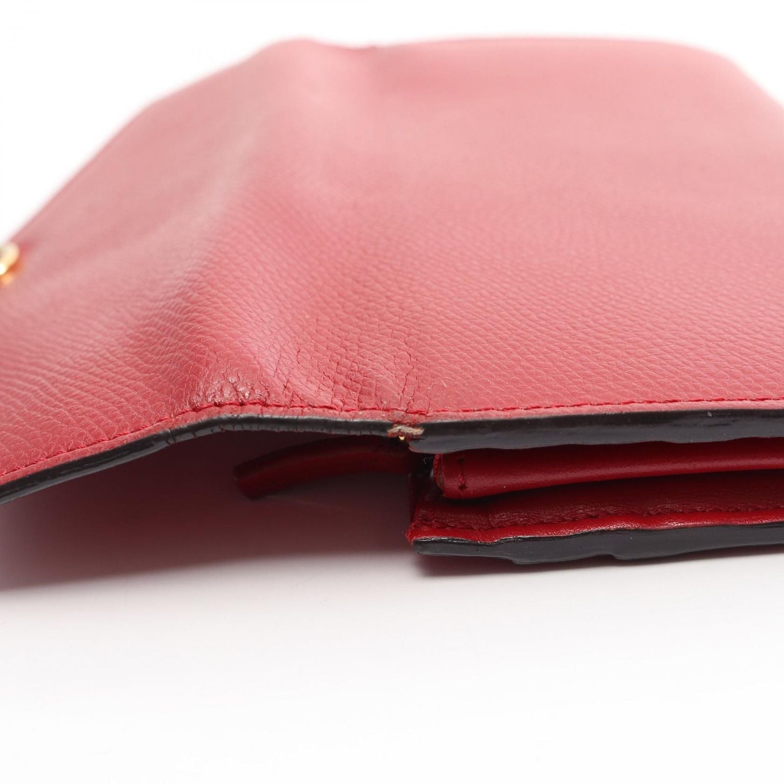 Fendi Bifold Wallet Is Red Leather — view 8