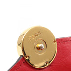 Fendi Bifold Wallet Is Red Leather — view 4