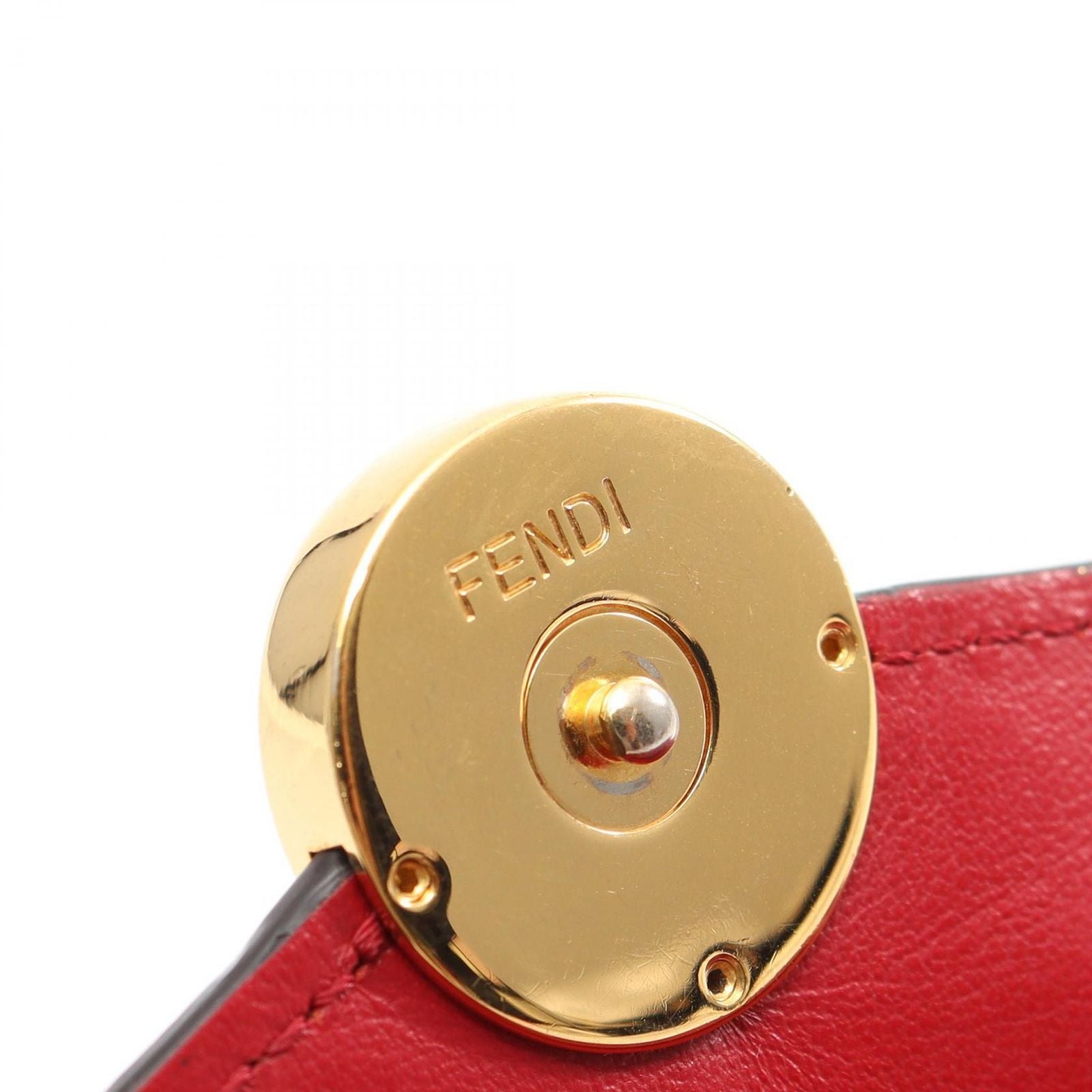 Fendi Bifold Wallet Is Red Leather — view 4