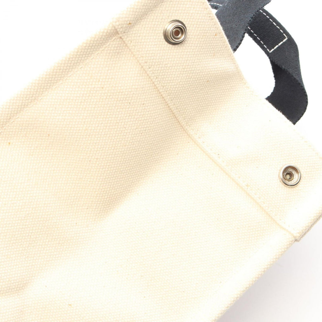 Hermes Tote Bora PM Ivory Black Canvas — view 8