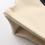 Hermes Tote Bora PM Ivory Black Canvas — view 5