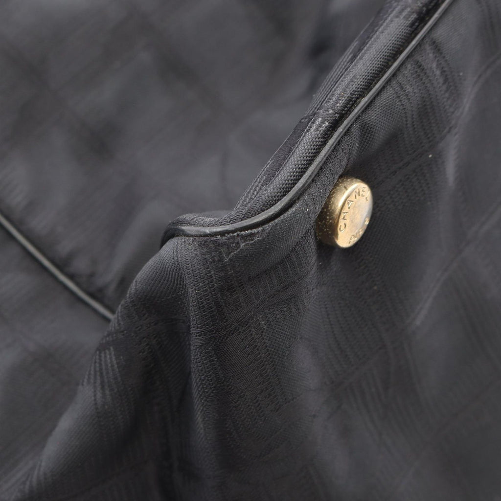Chanel Tote New Travel Line MM Black Leather — view 7